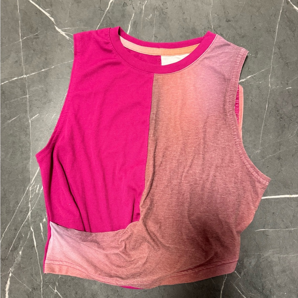 Nike Pink and Purple Crop Top